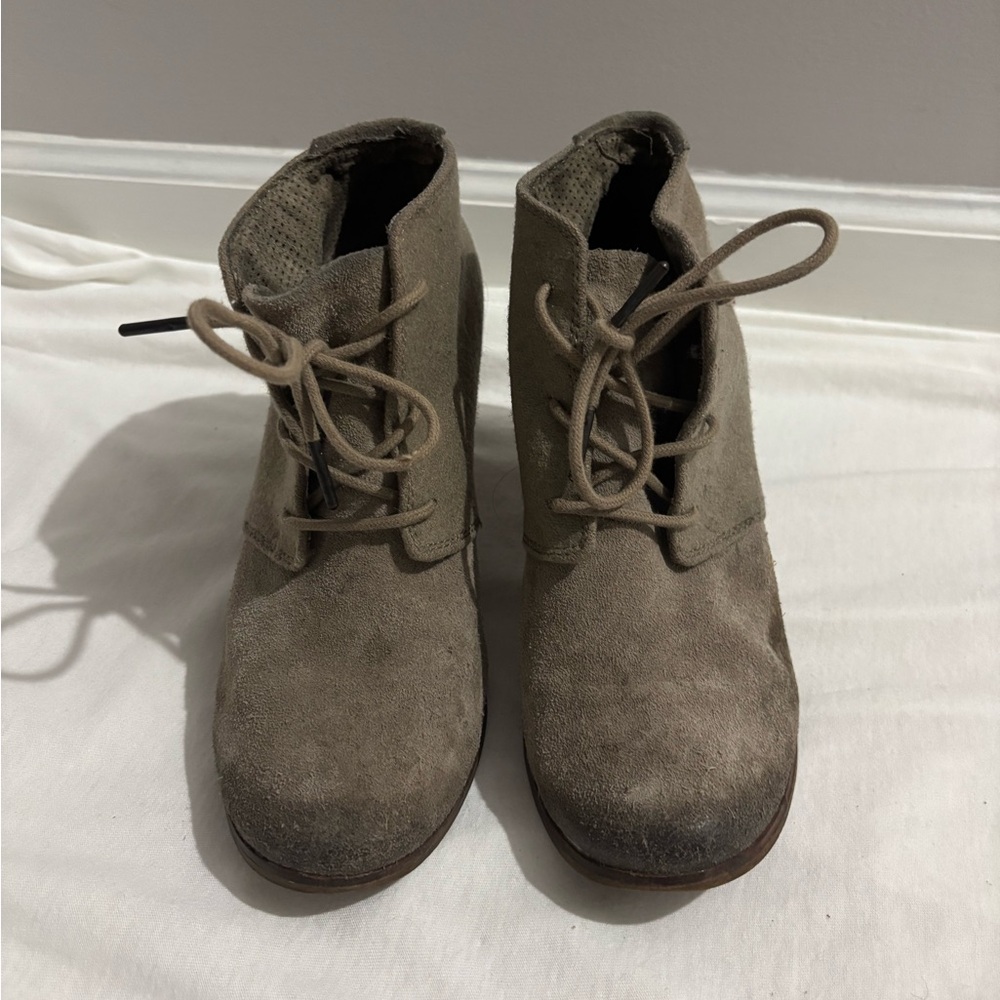 TOMs Taupe Booties